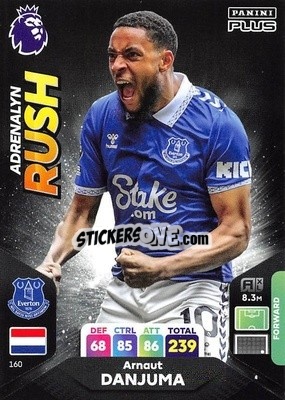 Sticker Arnaut Danjuma - English Premier League 2023-2024. Adrenalyn XL Plus
 n. 160 - Topps