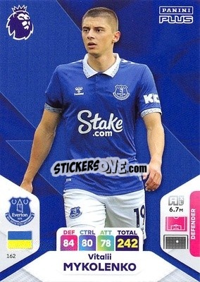 Sticker Vitalii Mykolenko - English Premier League 2023-2024. Adrenalyn XL Plus
 n. 162 - Topps