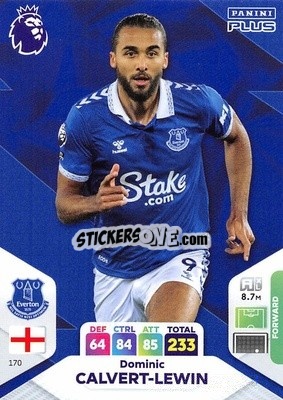 Sticker Dominic Calvert-Lewin - English Premier League 2023-2024. Adrenalyn XL Plus
 n. 170 - Topps