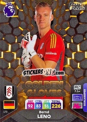Sticker Bernd Leno - English Premier League 2023-2024. Adrenalyn XL Plus
 n. 173 - Topps