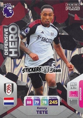 Cromo Kenny Tete - English Premier League 2023-2024. Adrenalyn XL Plus
 - Topps