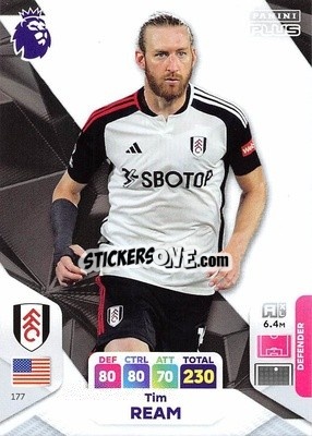 Sticker Tim Ream - English Premier League 2023-2024. Adrenalyn XL Plus
 n. 177 - Topps