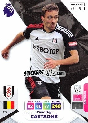 Sticker Timothy Castagne - English Premier League 2023-2024. Adrenalyn XL Plus
 n. 179 - Topps