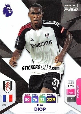 Cromo Issa Diop - English Premier League 2023-2024. Adrenalyn XL Plus
 - Topps