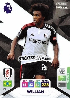 Sticker Willian - English Premier League 2023-2024. Adrenalyn XL Plus
 n. 189 - Topps
