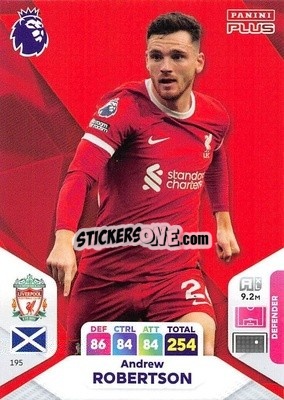 Sticker Andrew Robertson - English Premier League 2023-2024. Adrenalyn XL Plus
 n. 195 - Topps