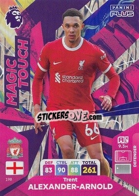 Sticker Trent Alexander-Arnold - English Premier League 2023-2024. Adrenalyn XL Plus
 n. 198 - Topps