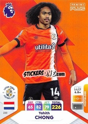 Figurina Tahiti Chong - English Premier League 2023-2024. Adrenalyn XL Plus
 n. 220 - Topps