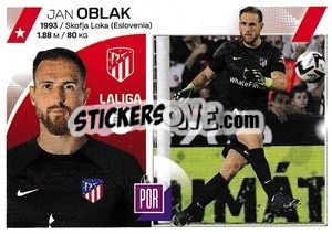 Sticker Jan Oblak (3) - LaLiga 2023-2024
 - Panini