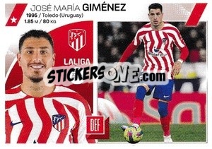 Sticker José María Giménez (6) - LaLiga 2023-2024
 n. 106 - Panini