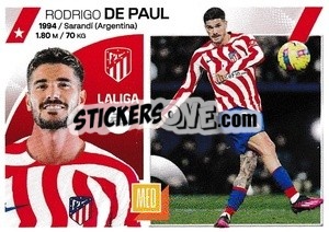 Sticker Rodrigo De Paul (14) - LaLiga 2023-2024
 n. 114 - Panini