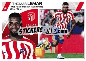 Sticker Thomas Lemar (15A) - LaLiga 2023-2024
 n. 115 - Panini