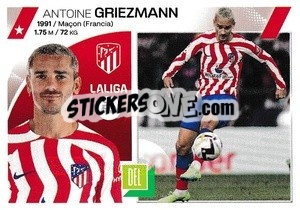 Sticker Antoine Griezmann (18) - LaLiga 2023-2024
 n. 119 - Panini