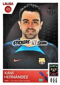 Sticker Entrenador FC Barcelona - Xavi Hernández (2) - LaLiga 2023-2024
 n. 132 - Panini