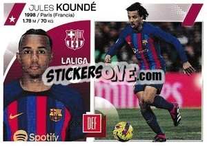 Sticker Jules Koundé (7) - LaLiga 2023-2024
 n. 137 - Panini
