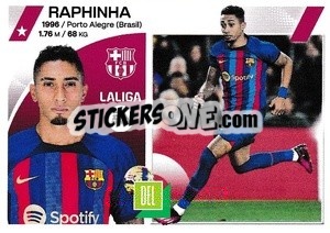 Sticker Raphinha (16) - LaLiga 2023-2024
 n. 146 - Panini