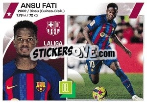 Sticker Ansu Fati (18) - LaLiga 2023-2024
 - Panini