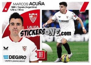 Sticker Marcos Acuña (9A) - LaLiga 2023-2024
 n. 530 - Panini