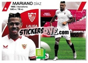 Sticker Mariano Díaz (17BIS) - LaLiga 2023-2024
 n. 544 - Panini