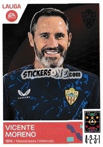 Figurina Entrenador UD Almería - Vicente Moreno (2) - LaLiga 2023-2024
 - Panini