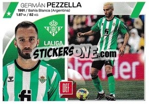 Sticker Germán Pezzella (6) - LaLiga 2023-2024
 n. 166 - Panini
