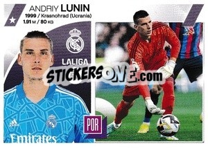 Sticker Andriy Lunin (4) - LaLiga 2023-2024
 n. 374 - Panini