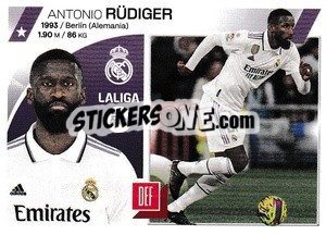 Sticker Antonio Rüdiger (9) - LaLiga 2023-2024
 - Panini