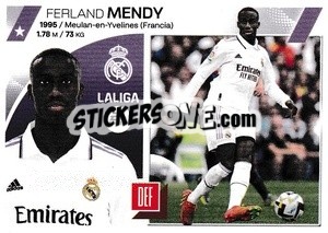Sticker Ferland Mendy (10B) - LaLiga 2023-2024
 n. 381 - Panini