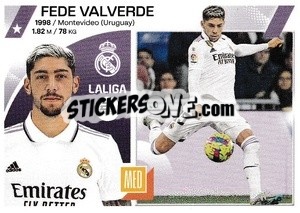 Sticker Fede Valverde (16) - LaLiga 2023-2024
 n. 387 - Panini