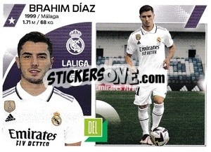 Sticker Brahim Díaz (17) - LaLiga 2023-2024
 n. 388 - Panini