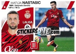 Sticker Matija Nastasić (9) - LaLiga 2023-2024
 n. 410 - Panini