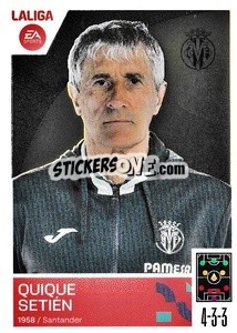 Sticker Entrenador Villarreal CF - Quique Setién (2) - LaLiga 2023-2024
 - Panini