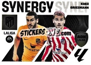 Sticker Koke - Griezmann (5) - LaLiga 2023-2024
 n. 615 - Panini