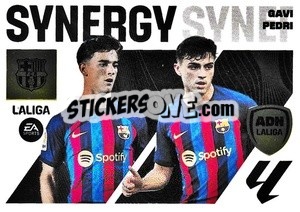 Sticker Gavi - Pedri (6) - LaLiga 2023-2024
 n. 616 - Panini
