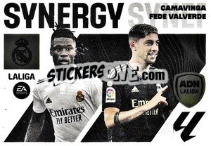 Sticker Camavinga - Fede Valverde (12) - LaLiga 2023-2024
 n. 622 - Panini