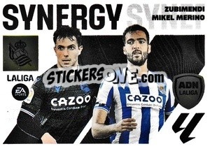 Sticker Zubimendi - Mikel Merino (15) - LaLiga 2023-2024
 n. 625 - Panini