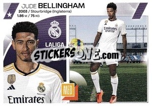 Sticker Jude Bellingham (2) - Real Madrid - LaLiga 2023-2024
 n. 660 - Panini