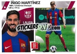 Cromo Íñigo Martínez (4) - FC Barcelona - LaLiga 2023-2024
 - Panini