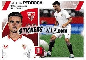 Sticker Adrià Pedrosa (8) - Sevilla FC - LaLiga 2023-2024
 n. 666 - Panini