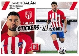 Figurina Javi Galán (16) - Atlético de Madrid - LaLiga 2023-2024
 n. 674 - Panini