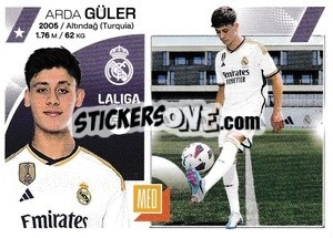 Sticker Arda Güler (19) - Real Madrid - LaLiga 2023-2024
 n. 677 - Panini