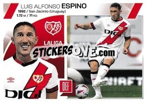 Sticker Alfonso Espino (25) - Rayo Vallecano - LaLiga 2023-2024
 - Panini