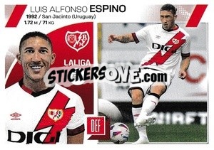 Sticker Alfonso Espino (25) - Rayo Vallecano - LaLiga 2023-2024
 n. 683 - Panini
