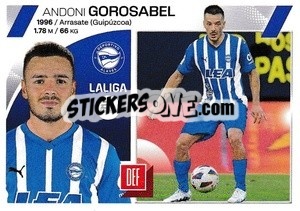 Cromo Andoni Gorosabel (28) - Deportivo Alavés