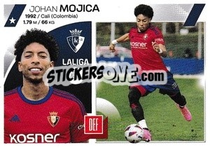 Cromo Johan Mojica (30) - CA Osasuna - LaLiga 2023-2024
 n. 688 - Panini