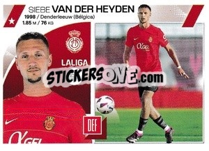 Sticker Siebe Van der Heyden (31) - RCD Mallorca - LaLiga 2023-2024
 - Panini