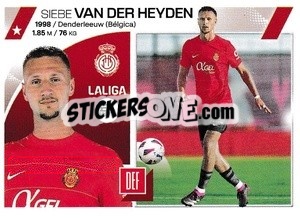 Sticker Siebe Van der Heyden (31) - RCD Mallorca - LaLiga 2023-2024
 n. 689 - Panini