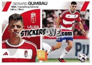 Sticker Gerard Gumbau (33) - Granada CF - LaLiga 2023-2024
 n. 691 - Panini