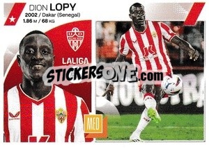Sticker Dion Lopy (35) - UD Alméria - LaLiga 2023-2024
 n. 693 - Panini