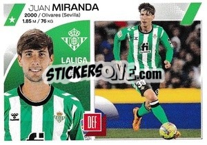 Sticker Juan Miranda (9) - LaLiga 2023-2024
 n. 169 - Panini